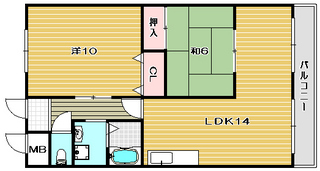 高槻市賃貸マンション メゾン・ラポール 間取