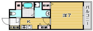 高槻市賃貸マンション|リヴェール城西間取